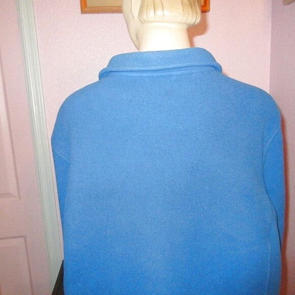 LL Bean Men's Jacket Size XL Blue Fleece Trail Full Zip Outdoor Hiking Layer - Picture 9 of 11